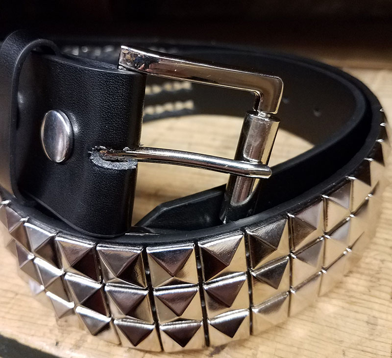 3 Row Pyramid Stud Belt