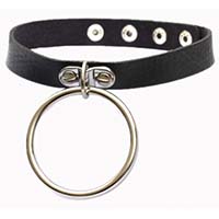 Luna Large Ring Choker by Banned Apparel - black