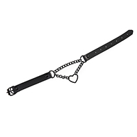 Feline Chain Heart Choker by Banned Apparel