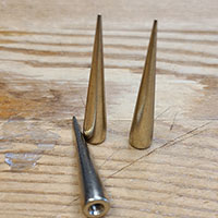 1 1/2" Antique Gold Cone Spike