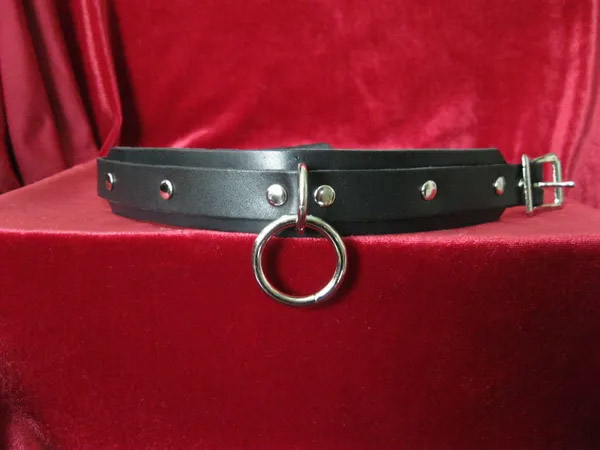 1 Ring Bondage Choker by Ape Leather
