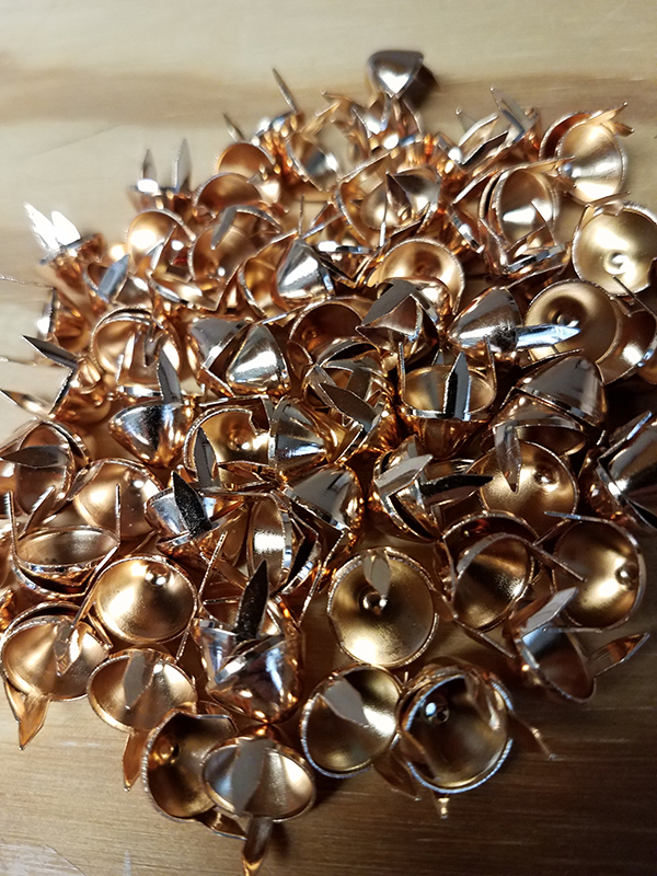 Cone Stud #2- GOLD- 100 pack (12x6.5mm)