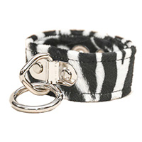 1 Bondage Ring on a Zebra Bracelet by Funk Plus