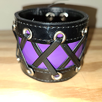 Corset Bracelet by Funk Plus- Purple Patent