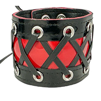 Corset Bracelet by Funk Plus- Red Patent