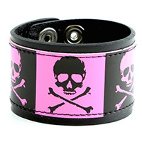 Skulls Bracelet by Funk Plus- Pink