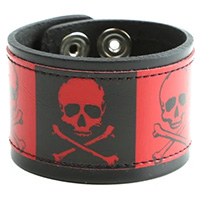 Skulls Bracelet by Funk Plus- Red