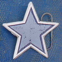 Blue Star Belt Buckle (bb20) (Sale price!)