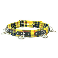 Bondage Belt in Yellow Plaid by Funk Plus