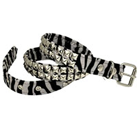 2 Rows Of Pyramids on a ZEBRA belt by Funk Plus