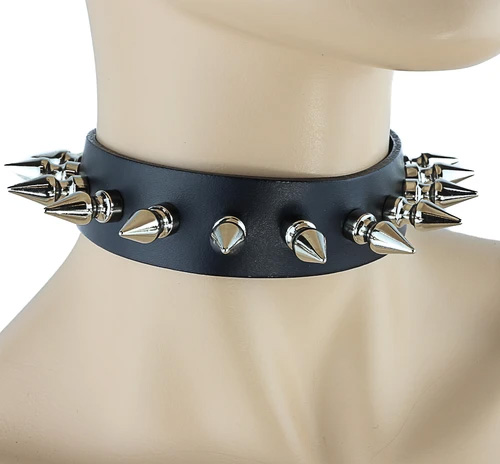 Lock & Chain Necklace by Funk Plus (Silver Chain, Various Color Locks)