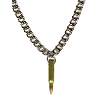 Bullet Pendant & Chain by Funk Plus (Brass/Copper)