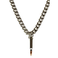 Bullet Pendant & Chain by Funk Plus (Nickel/Copper)