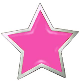 Pink Star belt buckle (bb141)