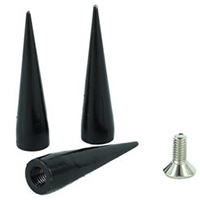 Tall Cone Spike- BLACK
