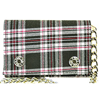 Plaid Wallet by Funk Plus- Black Plaid