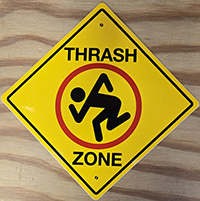 DRI- Thrash Zone sticker (st609)