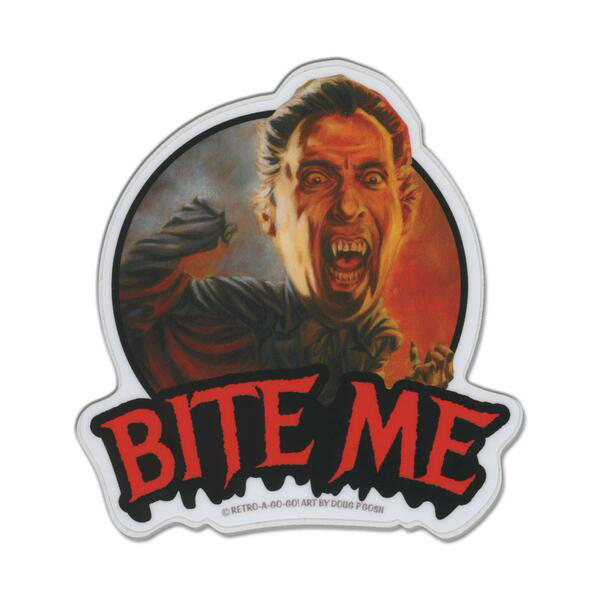 Bite Me Sticker by Retro-a-go-go (st1162)