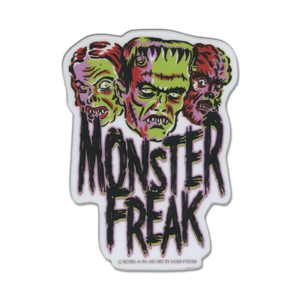 Monster Freak Sticker by Retro-a-go-go (st1163)