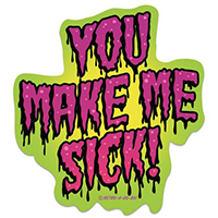 You Make Me Sick sticker by Retro-a-go-go (st1160)