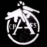 Crass- Cracked Gun Sticker (st725)