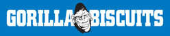 Gorilla Biscuits- Blue Logo sticker (st514)
