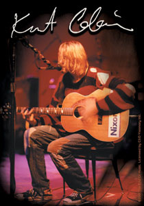 Kurt Cobain- Nixon Guitar sticker (st337)