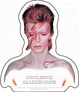 David Bowie- Aladdin Sane sticker (st331)