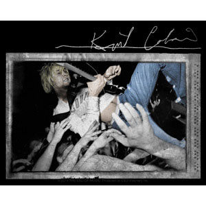 Kurt Cobain- Crowd Surf sticker (st338)