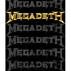 Megadeth- Multi Logo sticker (st332)