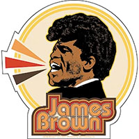 James Brown- Singing Circle sticker (st353)