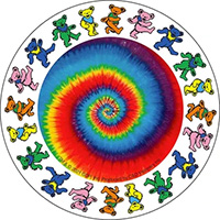 Grateful Dead- Bears Spiral Sticker (st150)
