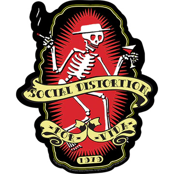 Social Distortion- Por Vida sticker (st230)