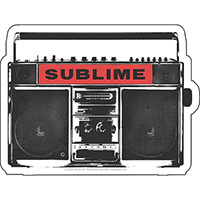 Sublime- Boom Box sticker (st214)