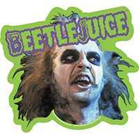 Beetlejuice- Face sticker (st436)
