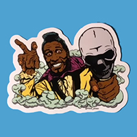 Screamin' Jay Hawkins sticker by Mood Poison (st173)