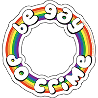 Be Gay Do Crime sticker (st40)