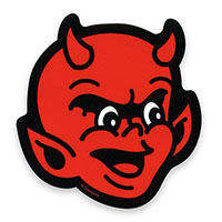 Hot Stuff Devil Sticker by Sourpuss (st1170)