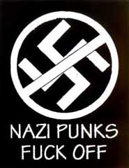 Nazi Punks Fuck Off sticker (st113)