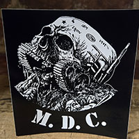 MDC- Skull Tank sticker (st713)