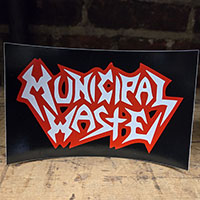 Municipal Waste- Logo sticker (st636)