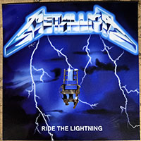 Metallica- Ride The Lightning sticker (st698)