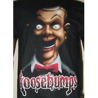 Goosebumps- Slappy & Red Logo on a black shirt (Sale price!)