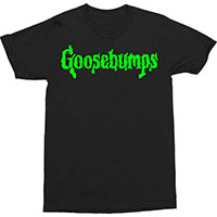 Goosebumps- Green Logo on a black shirt (Sale price!)