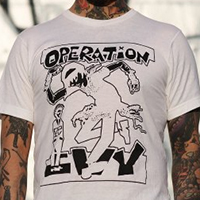 Operation Ivy- Skankin' on a white ringspun cotton shirt