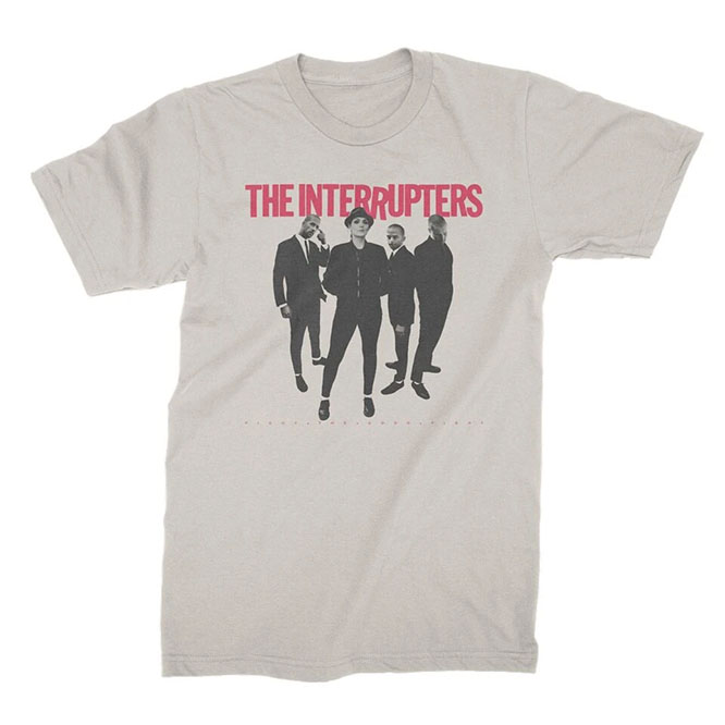 Interrupters- Fight The Good Fight (Band Pic) on a natural ringspun cotton shirt