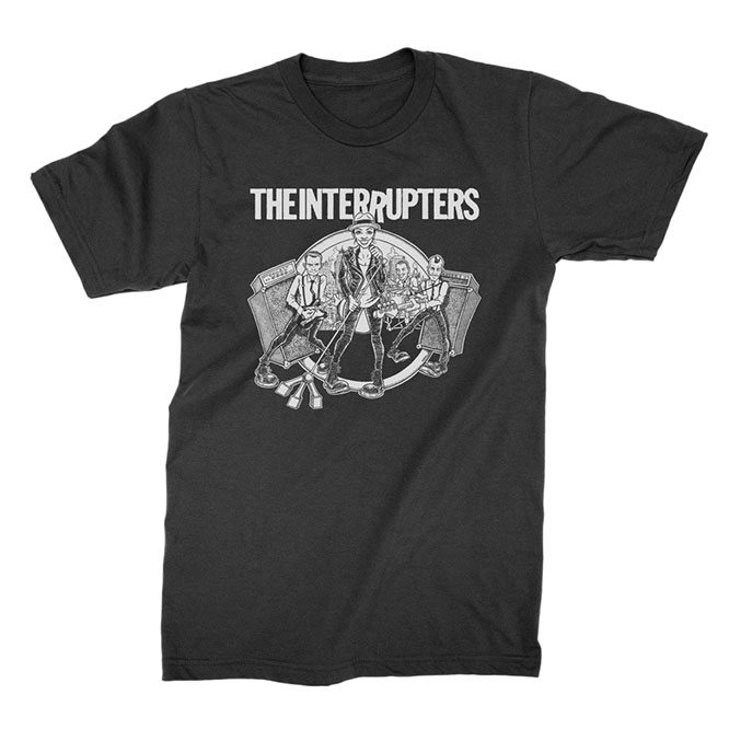 Interrupters- Road To Ruin on a black shirt