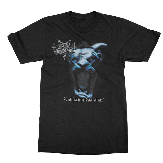 Dark Funeral- Vobiscum Satanas on a black shirt