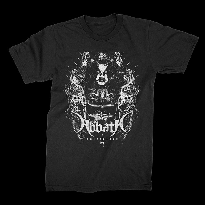 Abbath- Ghost Skeletons on a black shirt