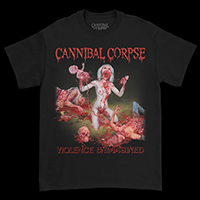 Cannibal Corpse- Violence Unimagined Uncensored (Demon Lady With Baby) on a black shirt